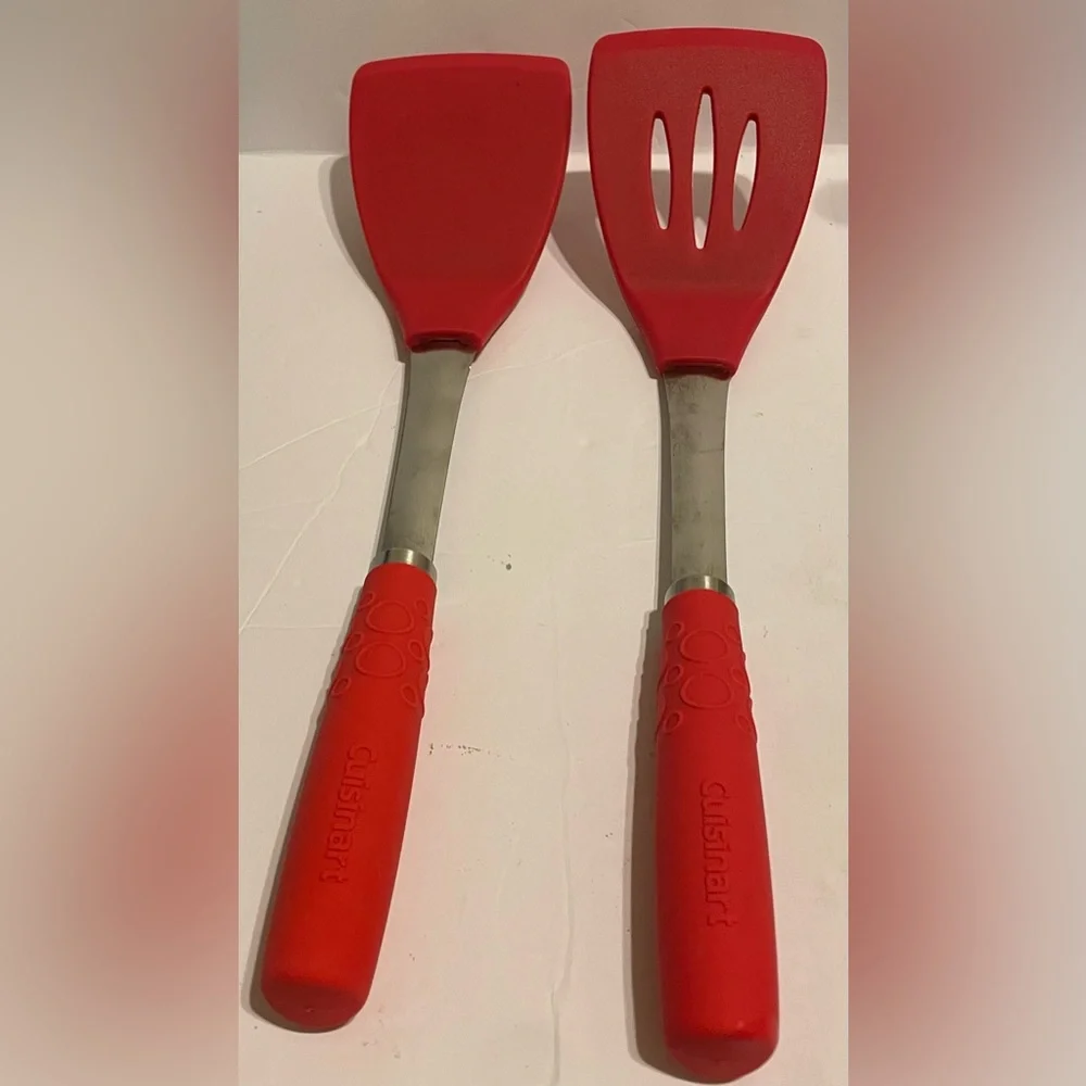 2 pc Kitchen Tool Set: Solid & Slotted Turners